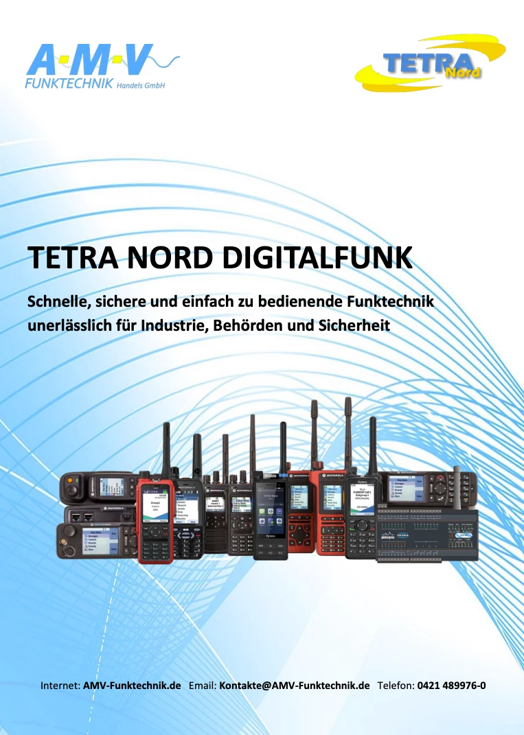 AMV Funktechnik und TETRA Nord Digitalfunk 2025 - Übersicht des professionellen Funknetzes
